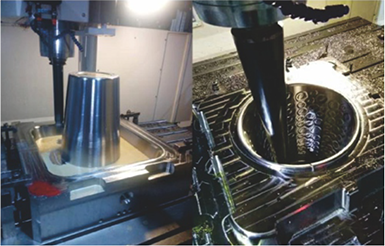 Deep cavity forming process